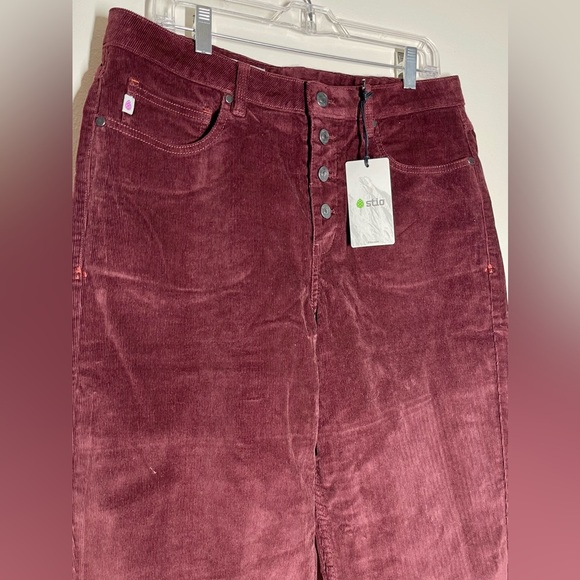 Stio | Rivet Wide Leg Cord | Cropped Pant | Button Fly | Women’s 14 R - Picture 4 of 7